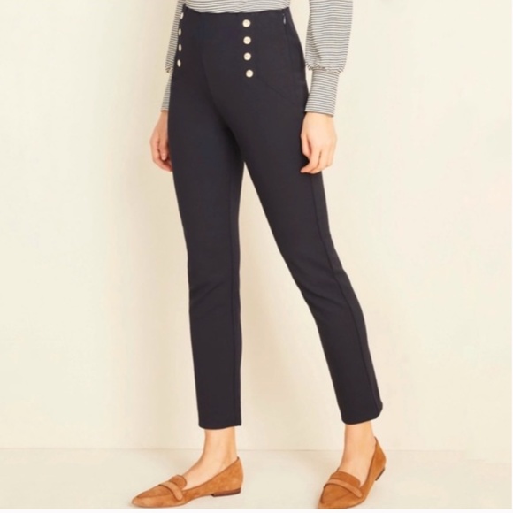 Ann Taylor Sailor Skinny Ankle High Rise Bi Stretch Pants Size 2 - Picture 1 of 1